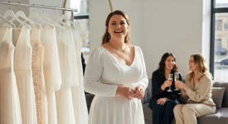 Svadobné šaty podľa postavy: šaty pre plnoštíhle