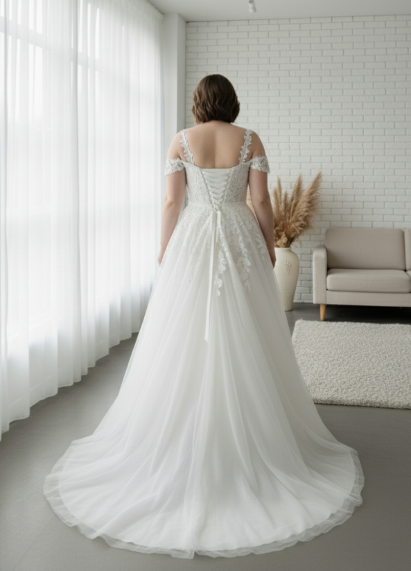 Svadobné šaty Nora - Farba: Ivory, Veľkosť: 46