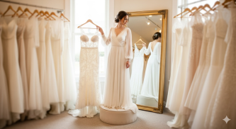 Svadobné šaty podľa typu postavy 40 -44