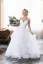 Svatební šaty Viktorie - Barva: Bílá, Řešení zad: Zip, Velikost: 32