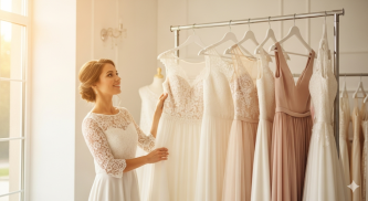 Svadobné šaty podľa typu postavy 32 - 34