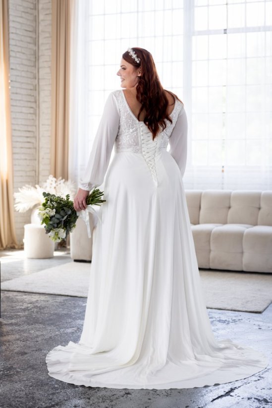 Svadobné šaty Kristýna - Farba: Ivory, Veľkosť: 46